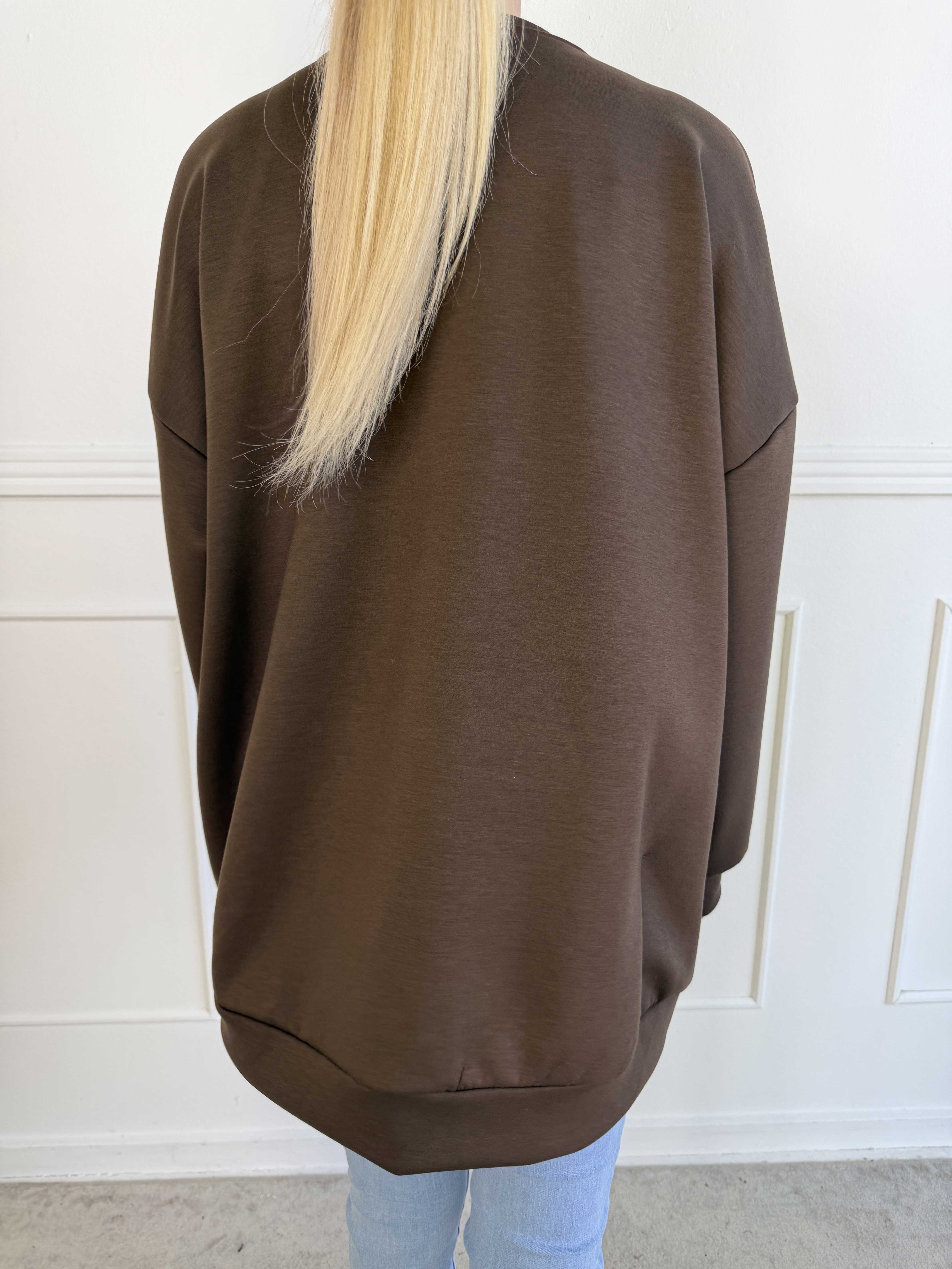 Lindsay - Blød sweatshirt med SOHO skrevet på brystet